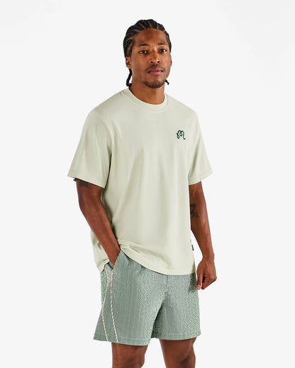 Malbon - BERMUDA PALMS TEE, Green Tint