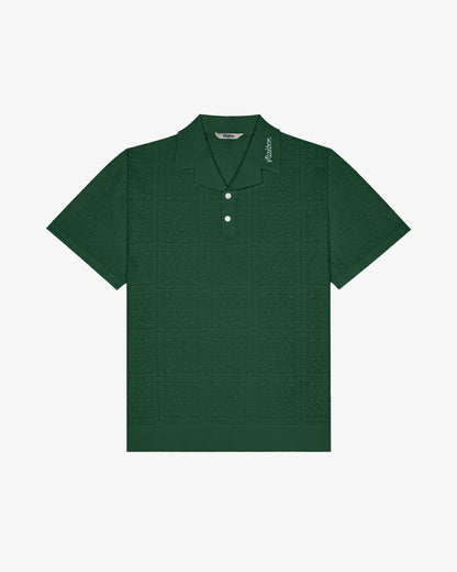 Malbon - RESORT CROCHET POLO, Green