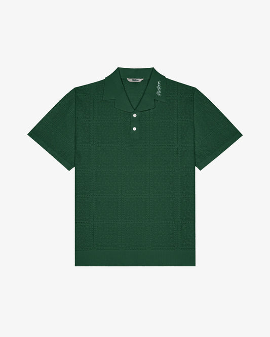 Malbon - RESORT CROCHET POLO, Green