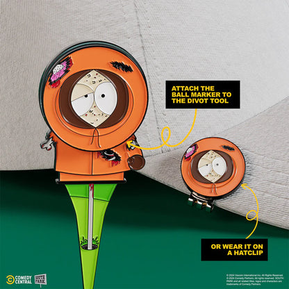 Putt Buddies - Dead Kenny Divot Tool w/ Removable Head Ball Marker