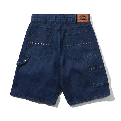 Butter Goods- Rivet Denim Shorts, Raw Indigo