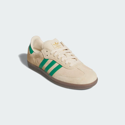 Adidas - SAMBA ADV Shoes, Sand Strata / Court Green / Gum