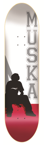 Shorty's Original Re-issue Muska RED Silhouette 8.00" Deck.