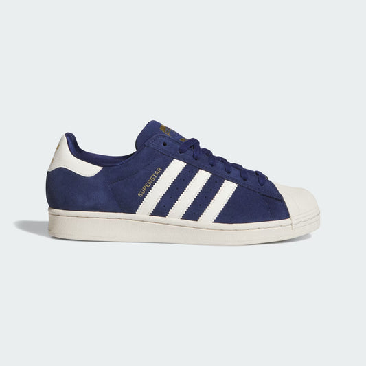 Adidas - SUPERSTAR ADV Shoes, Dark Blue / Chalk White / Gold Metallic