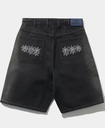 Butter Goods - Bronco Denim Shorts, Washed Black
