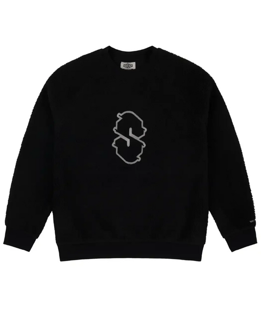 Souvenir- Sherpa Crewneck, Black