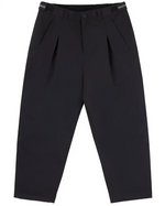 Souvenir- Pleated Chino Snow Pants, Black