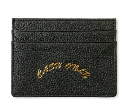 Cash Only - Leather Cardholder