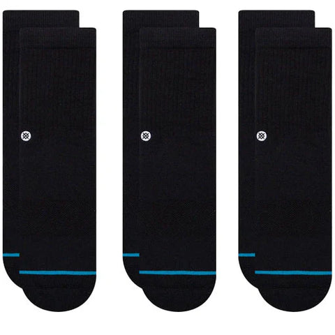 Stance - Kids Icon Socks, 3 Pack. Black