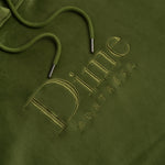 Dime - Hoodie, Classic Velour. Cedar Green