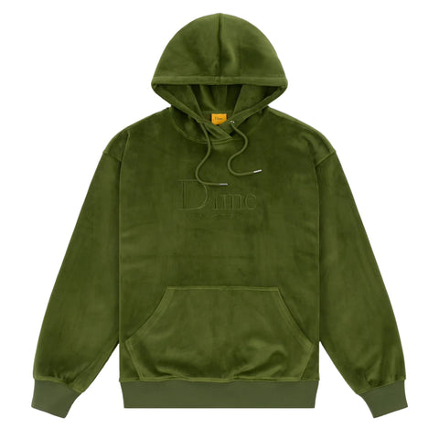 Dime - Hoodie, Classic Velour. Cedar Green