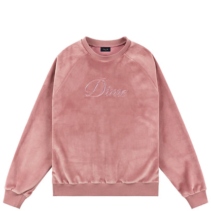 Dime - Cursive Velvet Crewneck