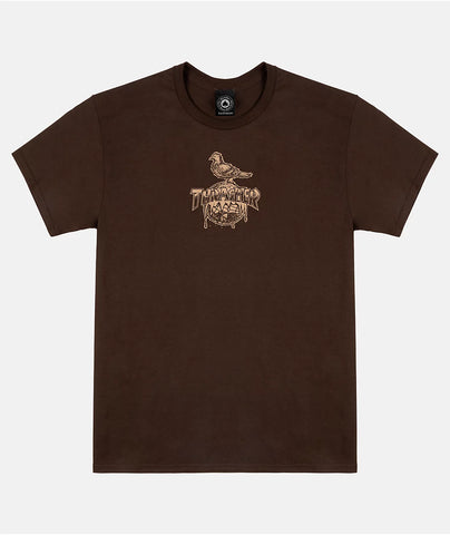 Thrasher Magazine X Antihero - T Shirt, Cover The Earth. Brown