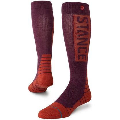 Stance Socks - OG MID WOOL SNOW , Wine