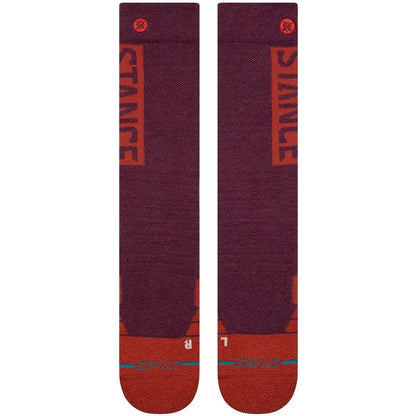 Stance Socks - OG MID WOOL SNOW , Wine