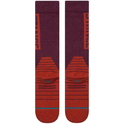 Stance Socks - OG MID WOOL SNOW , Wine