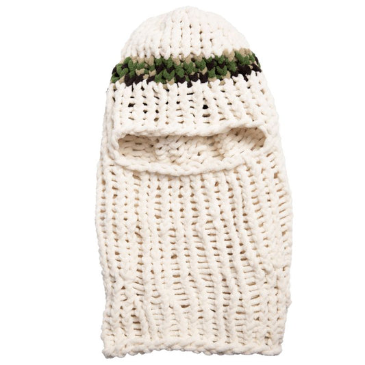 Coal Lampshade Balaclava , Off White/Camo