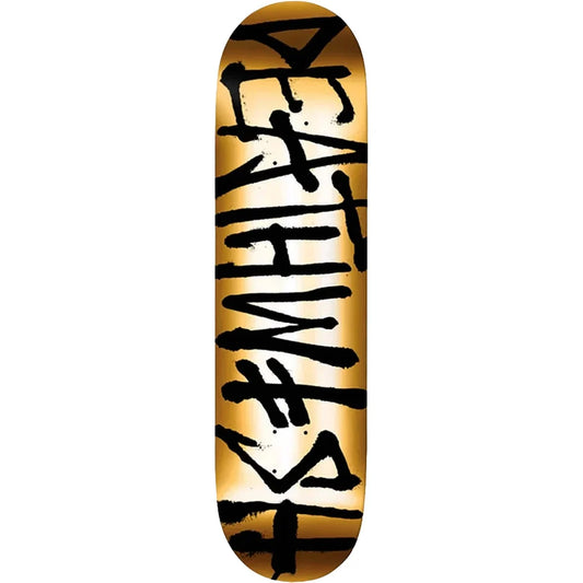 Deathwish El Dorado Spray Gold Skateboard Deck 8.25"