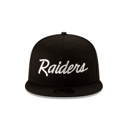 New Era - Oakland Raiders NFL  Men's Black 9Fifty Script Basic Snapback