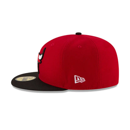New EraChicago Bulls NBA Men's Red/Black 59Fifty Two Tone Fitted Hat