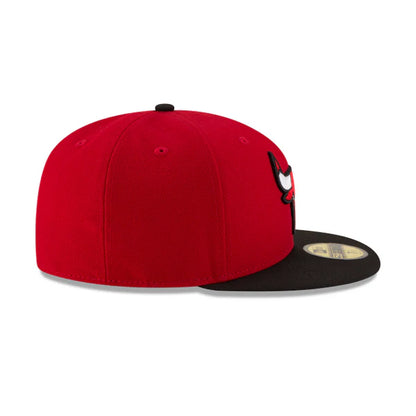 New EraChicago Bulls NBA Men's Red/Black 59Fifty Two Tone Fitted Hat