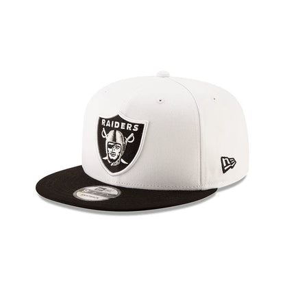 New Era - Las Vegas Raiders NFL Men's White/Black 9Fifty 2 Tone Basic Snapback