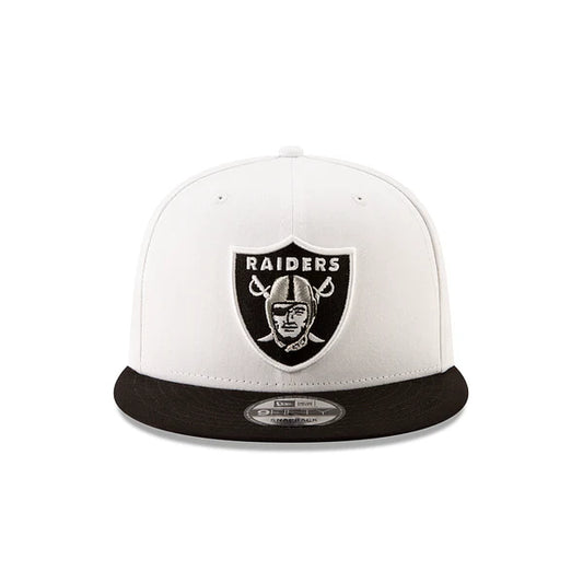 New Era - Las Vegas Raiders NFL Men's White/Black 9Fifty 2 Tone Basic Snapback