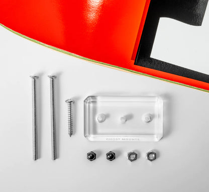 Ghost Mounts - Skateboard Wall Mount. Clear