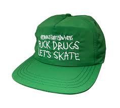 HEROIN - Fuck Drugs Green Snapback Hat