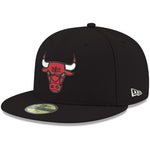 New Era Black Chicago Bulls Official Team Color 59FIFTY Fitted Hat