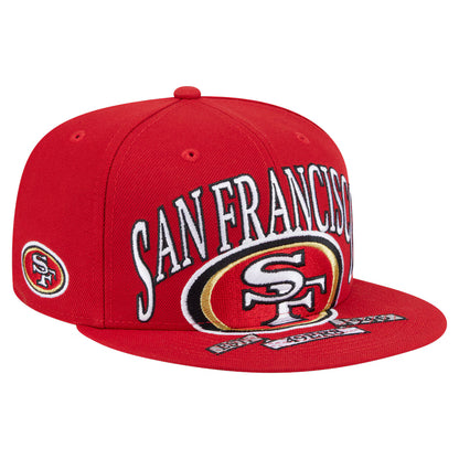 New Era Scarlet San Francisco 49ers Oversized 59FIFTY Fitted Hat