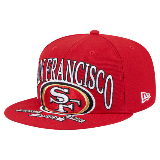New Era Scarlet San Francisco 49ers Oversized 59FIFTY Fitted Hat