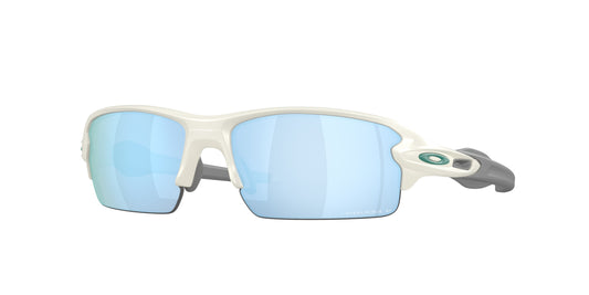 Oakley FLAK 2.0 (Low Bridge Fit) Prizm deep water polarized Lenses, matte mist Frame