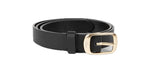 DIME MTL DRESS LEATHER BELT / Black