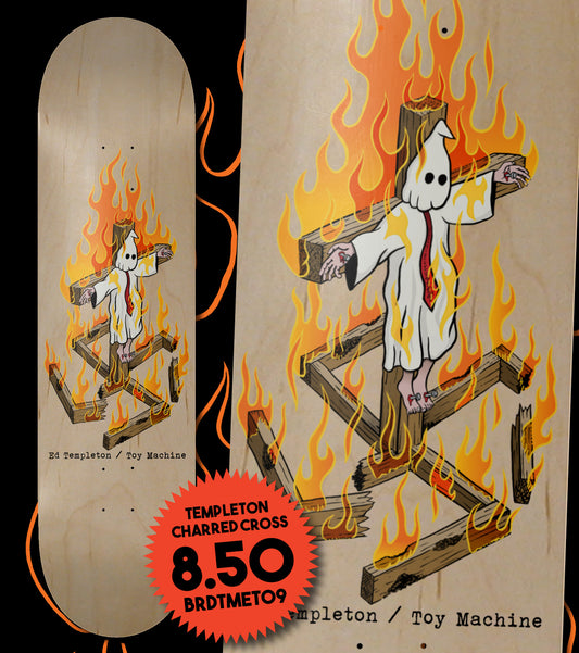Toy Machine Templeton Charred Cross Deck 8.5