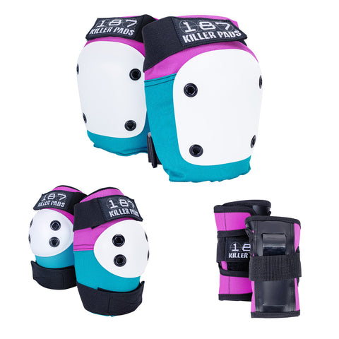 187 Killer Pads - Six Pack, Pink/Teal