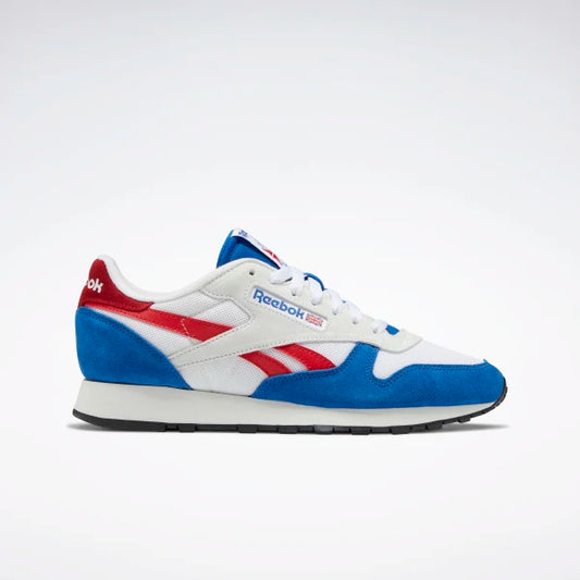 Reebok - Shoes, Classic Leather. BLU/RED/WHT