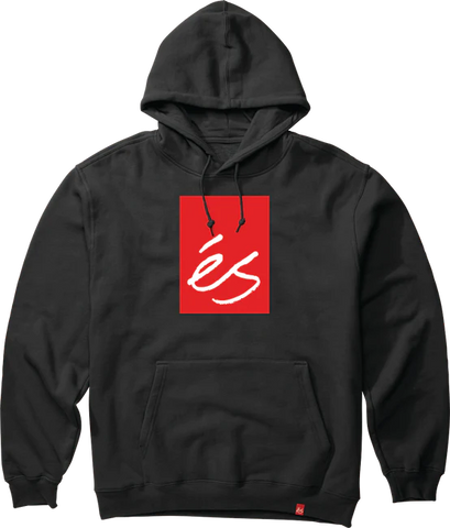 ÉS - Hoodie, Main Block. Fleece. Black