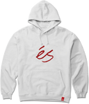 ÉS - Hoodie, Script Fleece. White