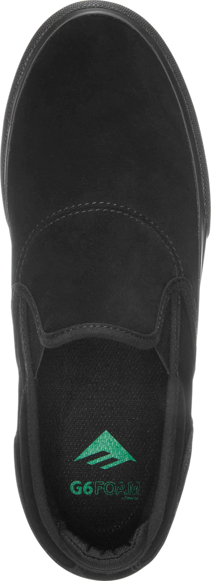 Emerica - Shoes, Wino G6 Slip On. Black/Black