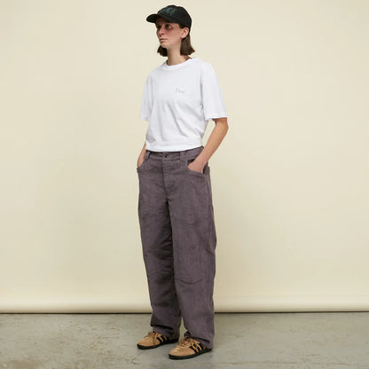 Dime - Baggy Corduroy Pants. Charcoal Blue