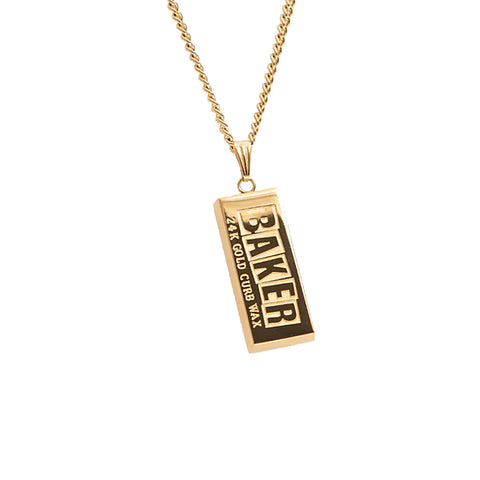 Baker - Necklace, Gold Bar