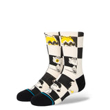 Stance - Kids Socks, Peanuts Checked Crew