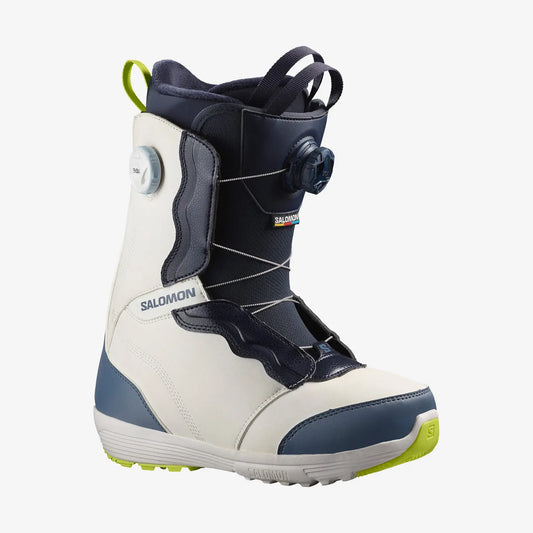 LAST PAIR 6.5 - Salomon - Women's Snowboard Boots, IVY BOA SJ BOA. CLD/BLU/LIME. 2023