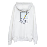 The Local - Hoodie, Shovel. White. S9D4