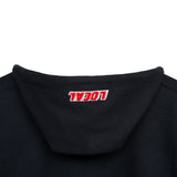 The Local - Hoodie, Speed Font. BLK/RED. S9D4