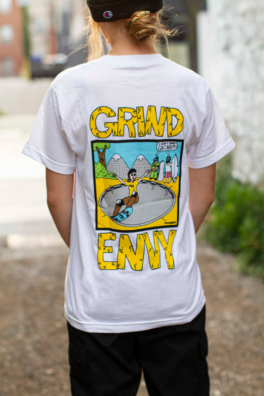 Ace Trucks X Mehrathon, Grind Envy Tee. White