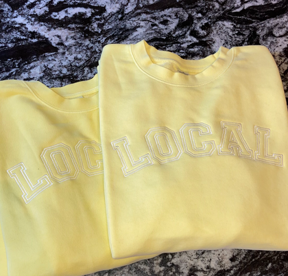 The Local - Crewneck, Varsity - Bright Yellow