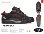 SIZE 11 - Shoes, The Muska. Black/Red