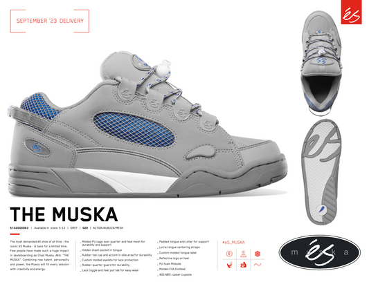 SIZE 7 - ÉS - Shoes, The Muska. Grey